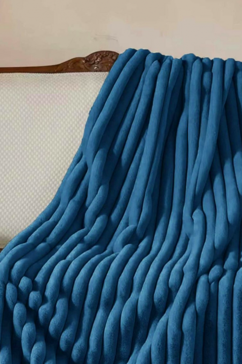 Koc GRIELMA BLUE 160x200 cm, Kolor : chabrowy, IVET.PL - Modna odzież