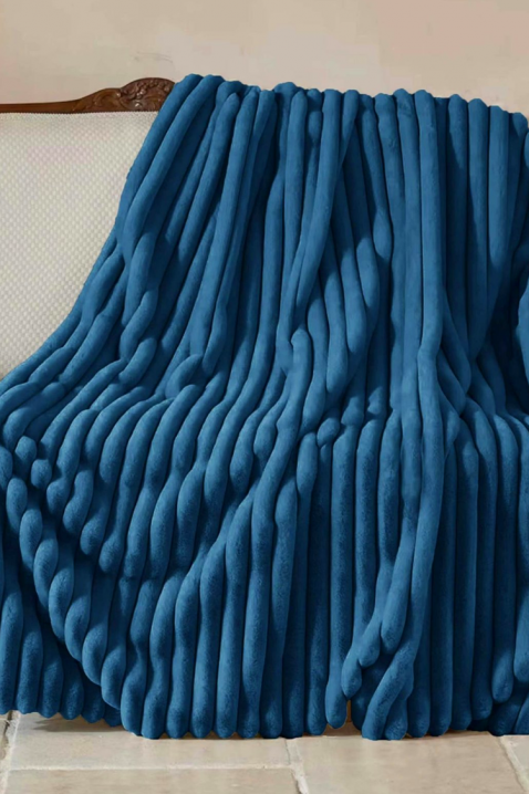 Koc GRIELMA BLUE 160x200 cm, Kolor : chabrowy, IVET.PL - Modna odzież