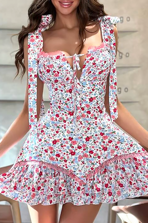 Sukienka LORVELZA WHITE, Kolor : biały, IVET.PL - Modna odzież