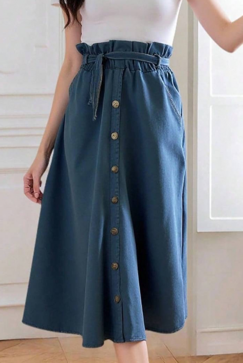 Spódnica ALEKSINTA, Kolor : chabrowy, IVET.PL - Modna odzież