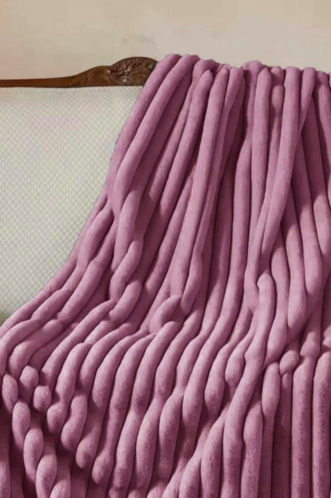 Koc GRIELMA PINK 200x220 cm, Kolor : różowy, IVET.PL - Modna odzież