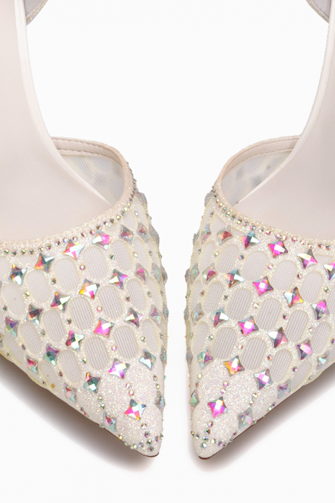 Szpilki NOGLILZA WHITE, Kolor : biały, IVET.PL - Modna odzież