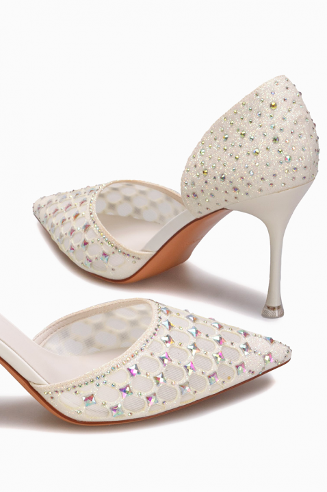 Szpilki NOGLILZA WHITE, Kolor : biały, IVET.PL - Modna odzież