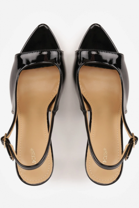 Sandały na obcasie ZABROLDA BLACK, Kolor : czarny, IVET.PL - Modna odzież