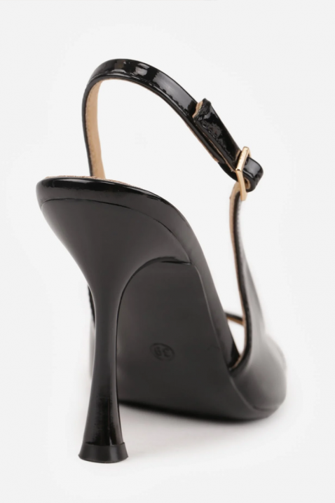 Sandały na obcasie ZABROLDA BLACK, Kolor : czarny, IVET.PL - Modna odzież