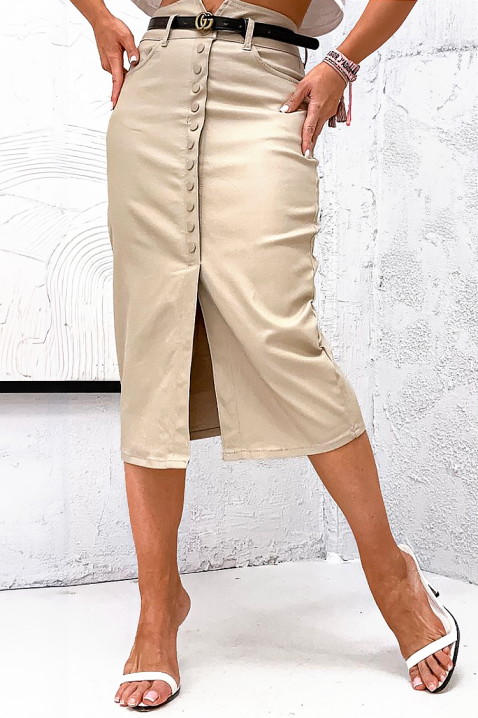 Spódnica FILILONZA, Kolor :  beżowy, IVET.PL - Modna odzież