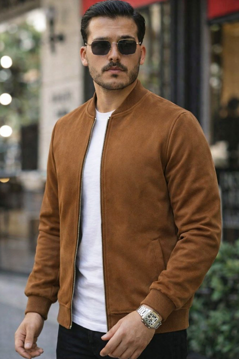 Kurtka VALERIO BROWN, Kolor : brązowy, IVET.PL - Modna odzież