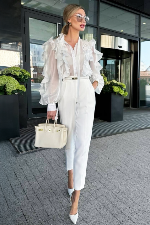 Koszula VOLENZA WHITE, Kolor : biały, IVET.PL - Modna odzież