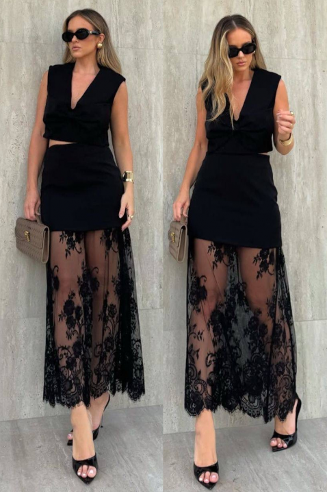 Komplet CONSTANCA, Kolor : czarny, IVET.PL - Modna odzież