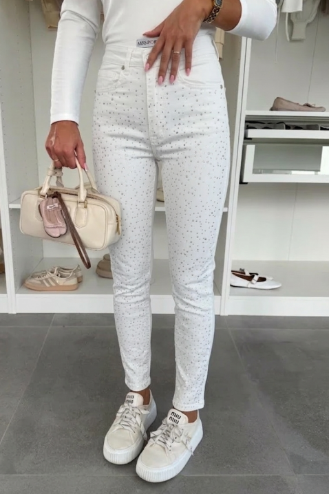 Jeansy BLAVRILZA, Kolor : biały, IVET.PL - Modna odzież