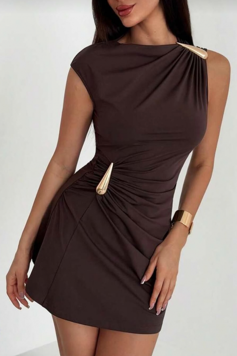 Sukienka BLOGELDA, Kolor : brązowy, IVET.PL - Modna odzież