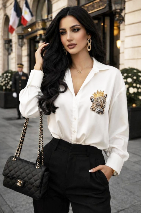 Koszula ZROFELDA, Kolor : biały, IVET.PL - Modna odzież