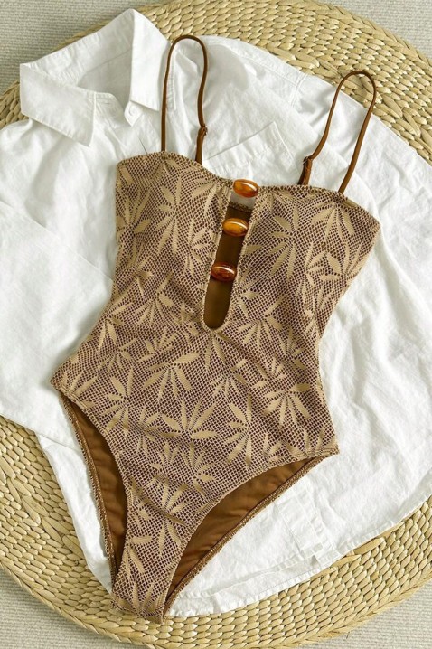 Kostium kąpielowy ALIONZA, Kolor :  beżowy, IVET.PL - Modna odzież