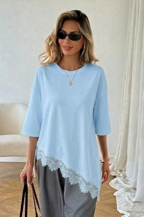 Bluzka VIRZENA SKY, Kolor : błękitny, IVET.PL - Modna odzież