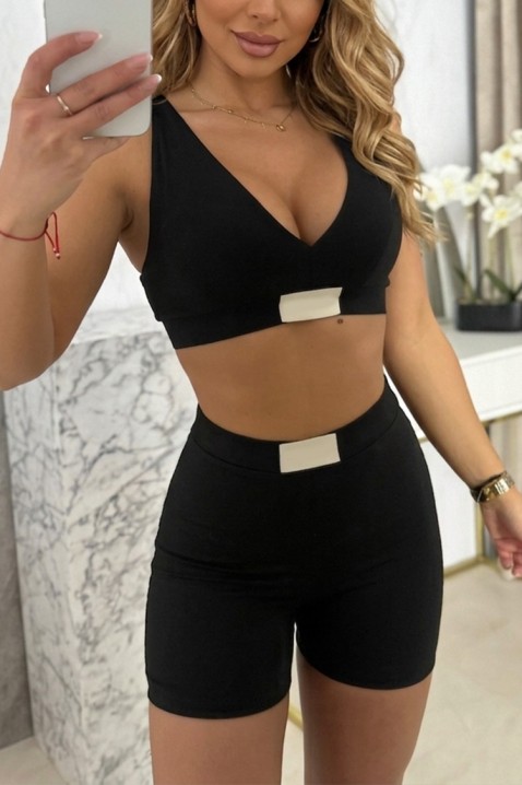 Komplet sportowy VLONZILA BLACK, Kolor : czarny, IVET.PL - Modna odzież