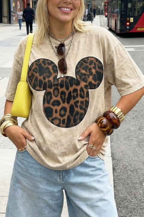 Koszulka MIKOLZA, Kolor :  beżowy, IVET.PL - Modna odzież