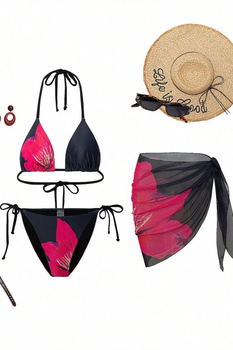 KOmplet plażowy NIOXELVA, Kolor : czarny, IVET.PL - Modna odzież