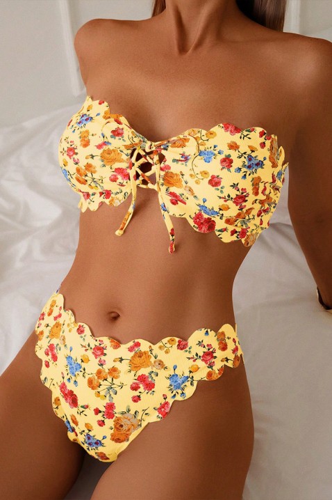 Strój kapielowy VELZARA, Kolor : żółty, IVET.PL - Modna odzież