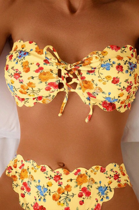 Strój kapielowy VELZARA, Kolor : żółty, IVET.PL - Modna odzież