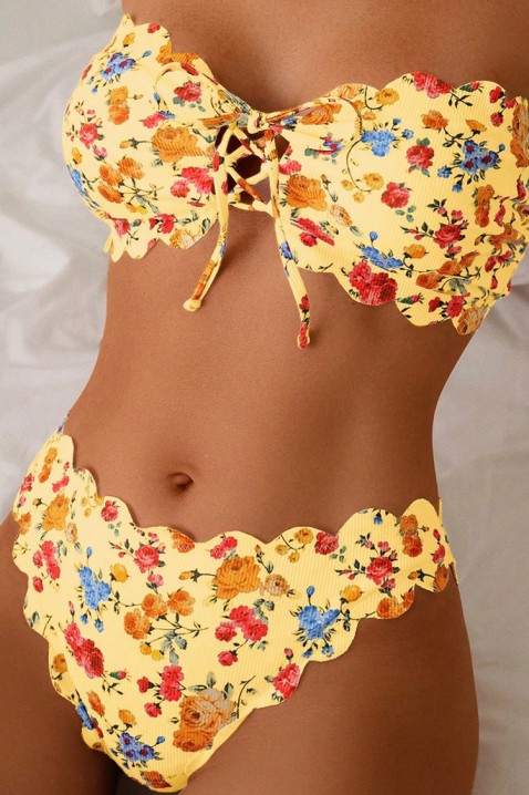 Strój kapielowy VELZARA, Kolor : żółty, IVET.PL - Modna odzież