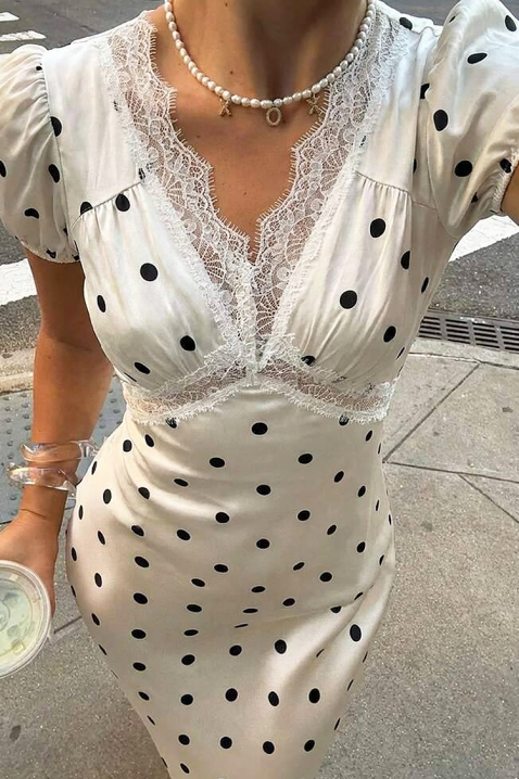 Sukienka ROLDELZA, Kolor : biały, IVET.PL - Modna odzież