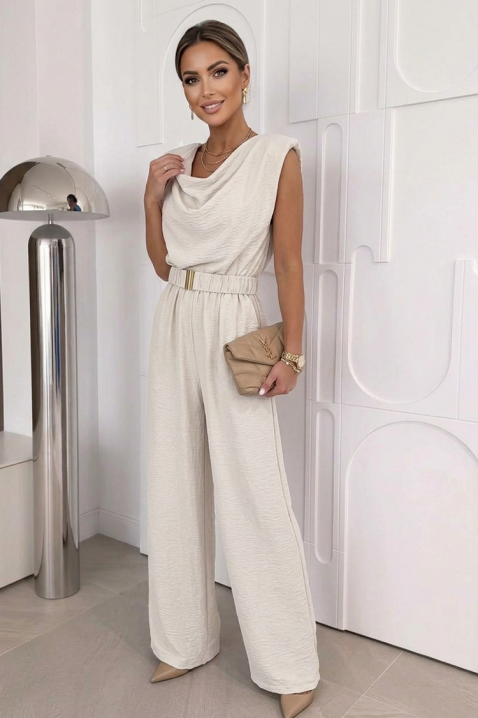 Kombinezon BROLDINZA BEIGE, Kolor :  beżowy, IVET.PL - Modna odzież