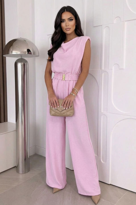 Kombinezon BROLDINZA PUDRA, Kolor : pudrowy róż, IVET.PL - Modna odzież