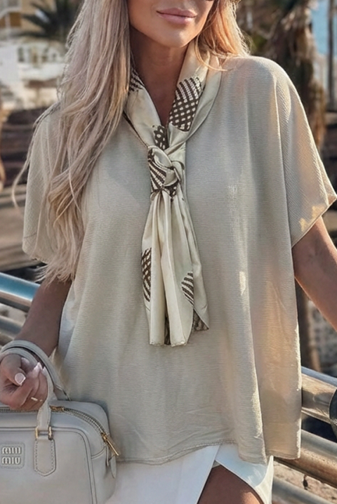 Bluzka ZEVIRA ECRU, Kolor : ecru, IVET.PL - Modna odzież