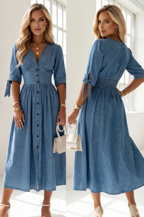 Sukienka TEODELZA, Kolor : chabrowy, IVET.PL - Modna odzież