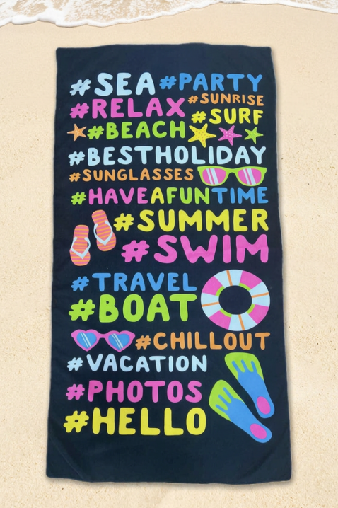 Ręcznik plażowy BLODINZA, Kolor : wielokolorowy, IVET.PL - Modna odzież