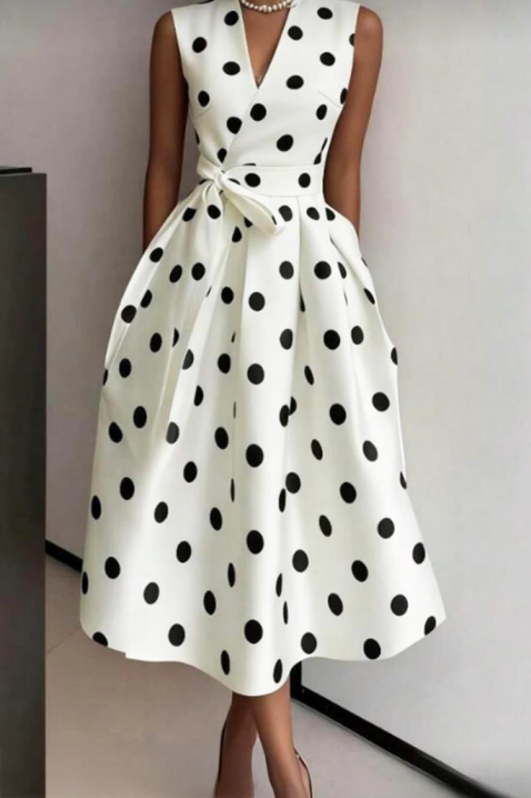 Sukienka POLVINZA, Kolor : biały, IVET.PL - Modna odzież