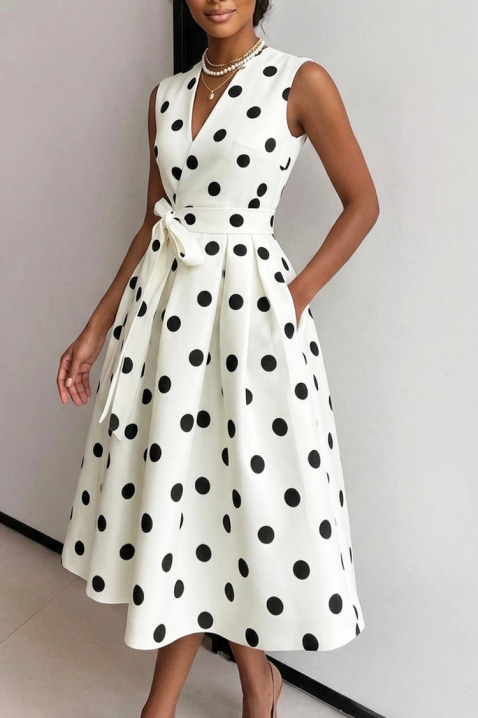 Sukienka POLVINZA, Kolor : biały, IVET.PL - Modna odzież