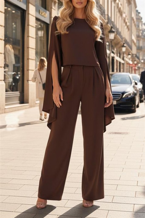 Komplet FESTOLDA BROWN, Kolor : brązowy, IVET.PL - Modna odzież