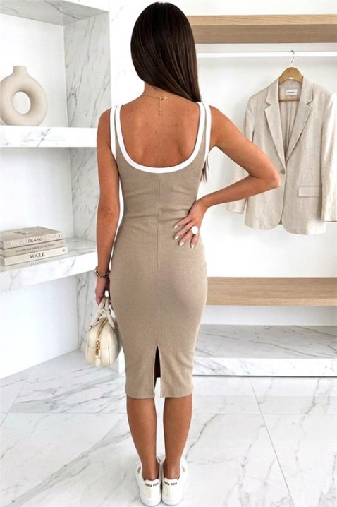 Sukienka AMBRELZA BEIGE, Kolor :  beżowy, IVET.PL - Modna odzież