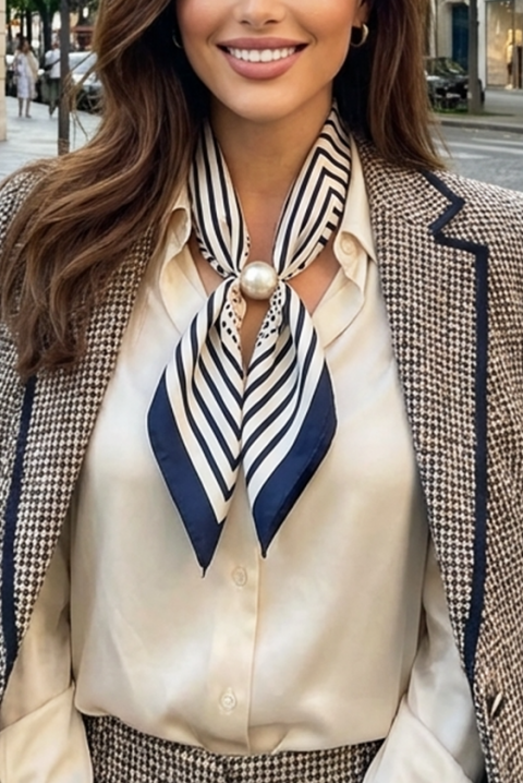 Apaszka DELNOZA, Kolor : granatowy, IVET.PL - Modna odzież