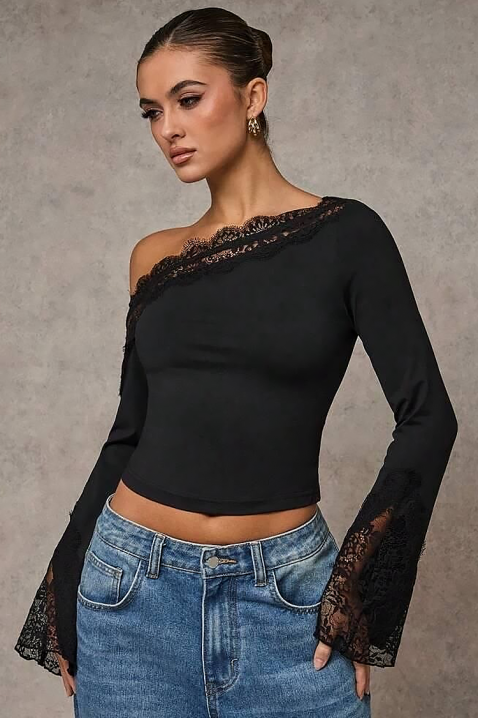 Bluzka ZAROLIA BLACK, Kolor : czarny, IVET.PL - Modna odzież