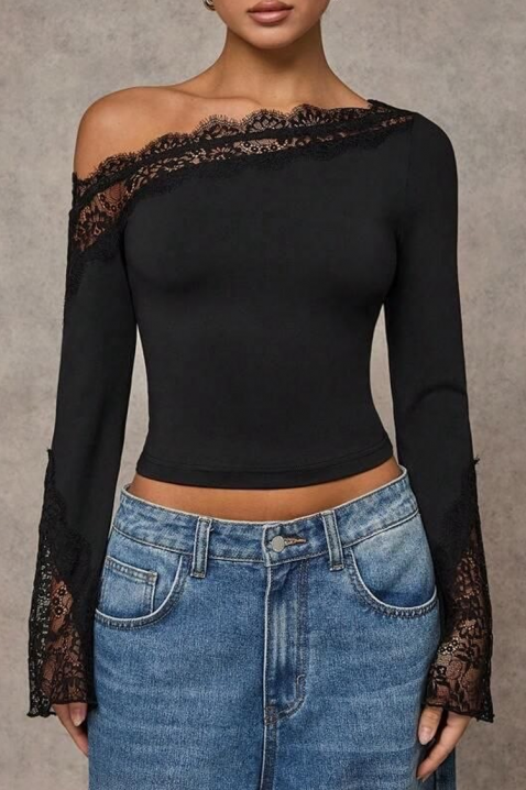 Bluzka ZAROLIA BLACK, Kolor : czarny, IVET.PL - Modna odzież