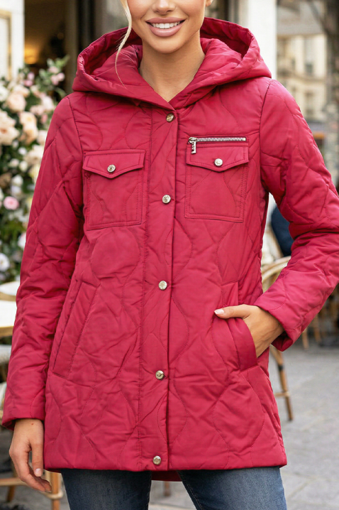 Kurtka ZELARIA PINK, Kolor : różowy, IVET.PL - Modna odzież