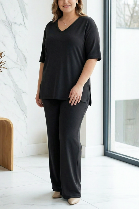 Komplet SALERIA BLACK, Kolor : czarny, IVET.PL - Modna odzież