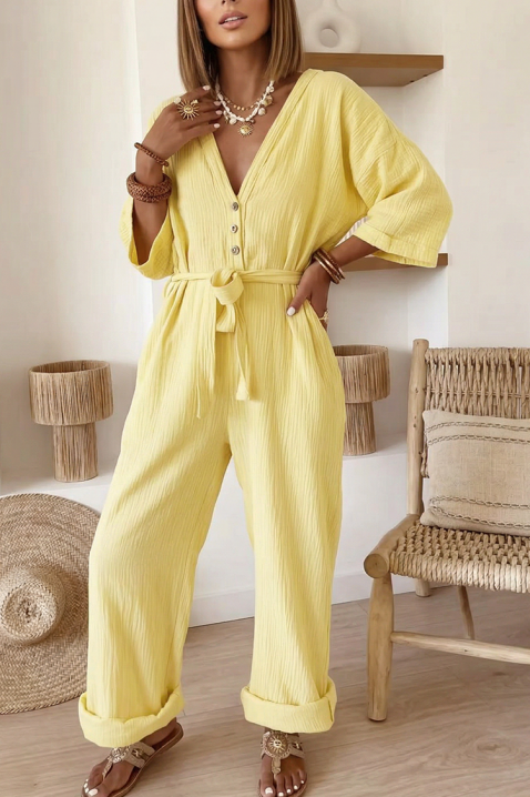 Kombinezon ZADORIA YELLOW, Kolor : żółty, IVET.PL - Modna odzież