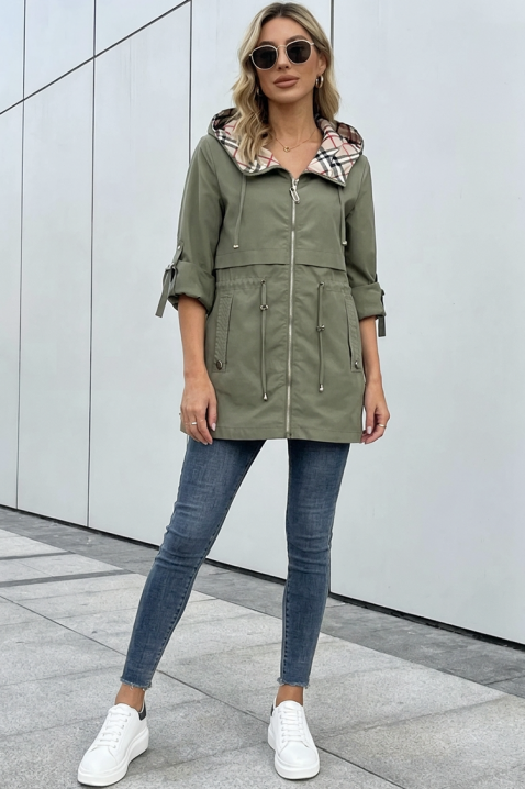 Kurtka ZAVORIA KHAKI, Kolor : khaki, IVET.PL - Modna odzież