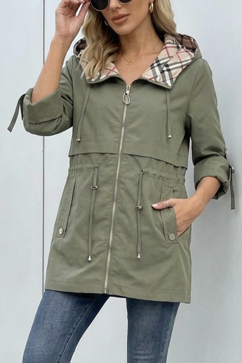 Kurtka ZAVORIA KHAKI, Kolor : khaki, IVET.PL - Modna odzież