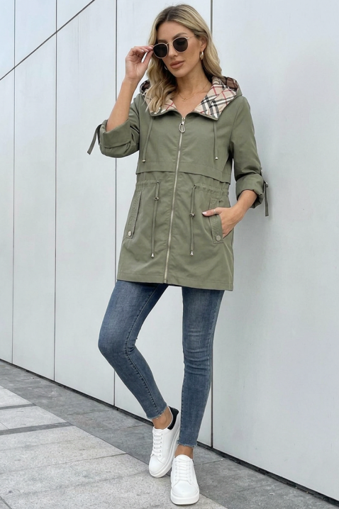 Kurtka ZAVORIA KHAKI, Kolor : khaki, IVET.PL - Modna odzież