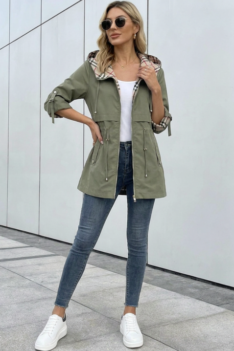 Kurtka ZAVORIA KHAKI, Kolor : khaki, IVET.PL - Modna odzież