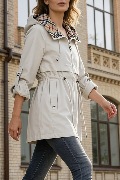 Kurtka ZAVORIA ECRU, Kolor : ecru, IVET.PL - Modna odzież