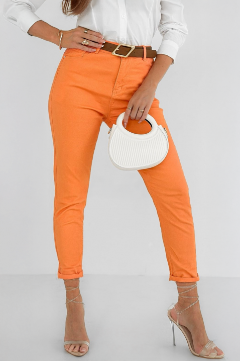 Jeansy VARONIA, Kolor : pomarańczowy, IVET.PL - Modna odzież