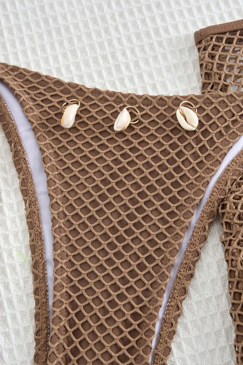 Komplet plażowy FRENOSA BROWN, Kolor : brązowy, IVET.PL - Modna odzież