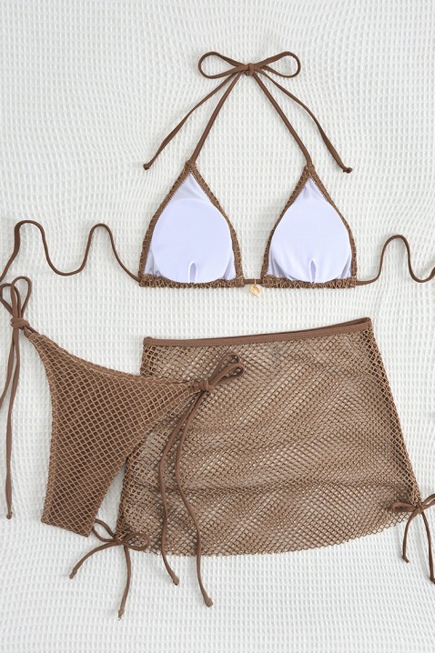 Komplet plażowy FRENOSA BROWN, Kolor : brązowy, IVET.PL - Modna odzież