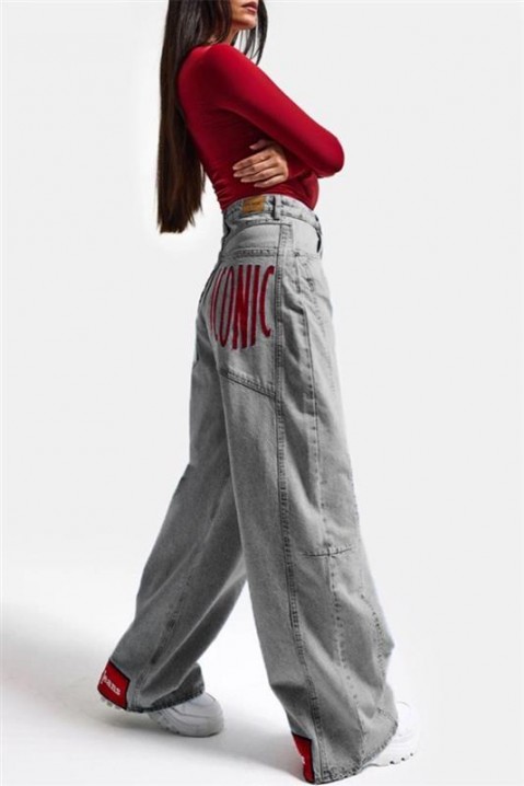 Jeansy ICONZA, Kolor : jasnnoszary, IVET.PL - Modna odzież