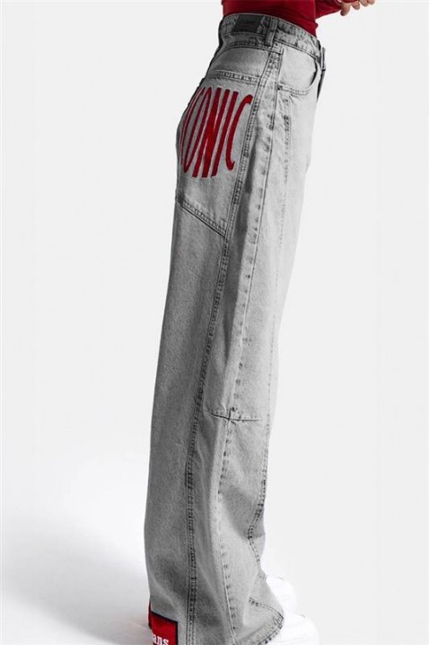 Jeansy ICONZA, Kolor : jasnnoszary, IVET.PL - Modna odzież